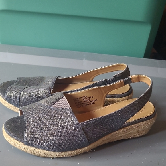 Comfortview Blue Espadrille Flats - Picture 2 of 2